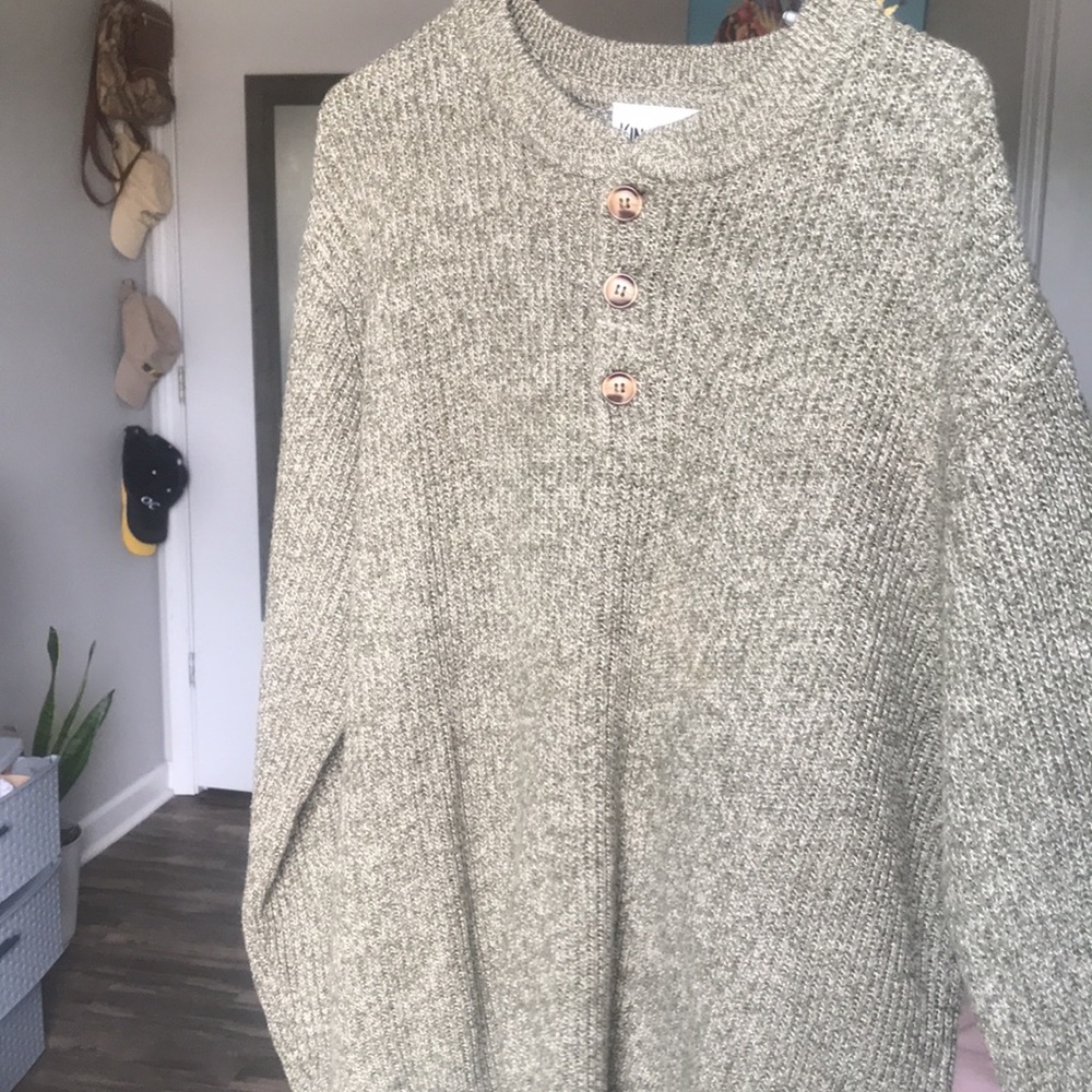 Oversized knit sweater